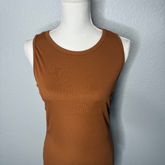 Pre-Owned Women's Tank dress w/ Rushed side midi to mini 'size Medium -cp - Picture 6 of 8